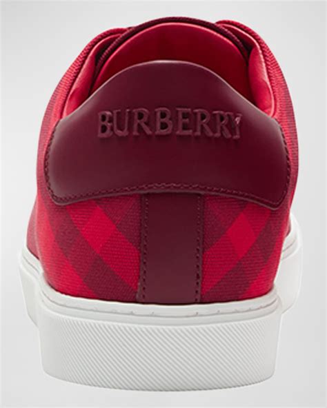 burberry red sneakers|authentic Burberry sneakers.